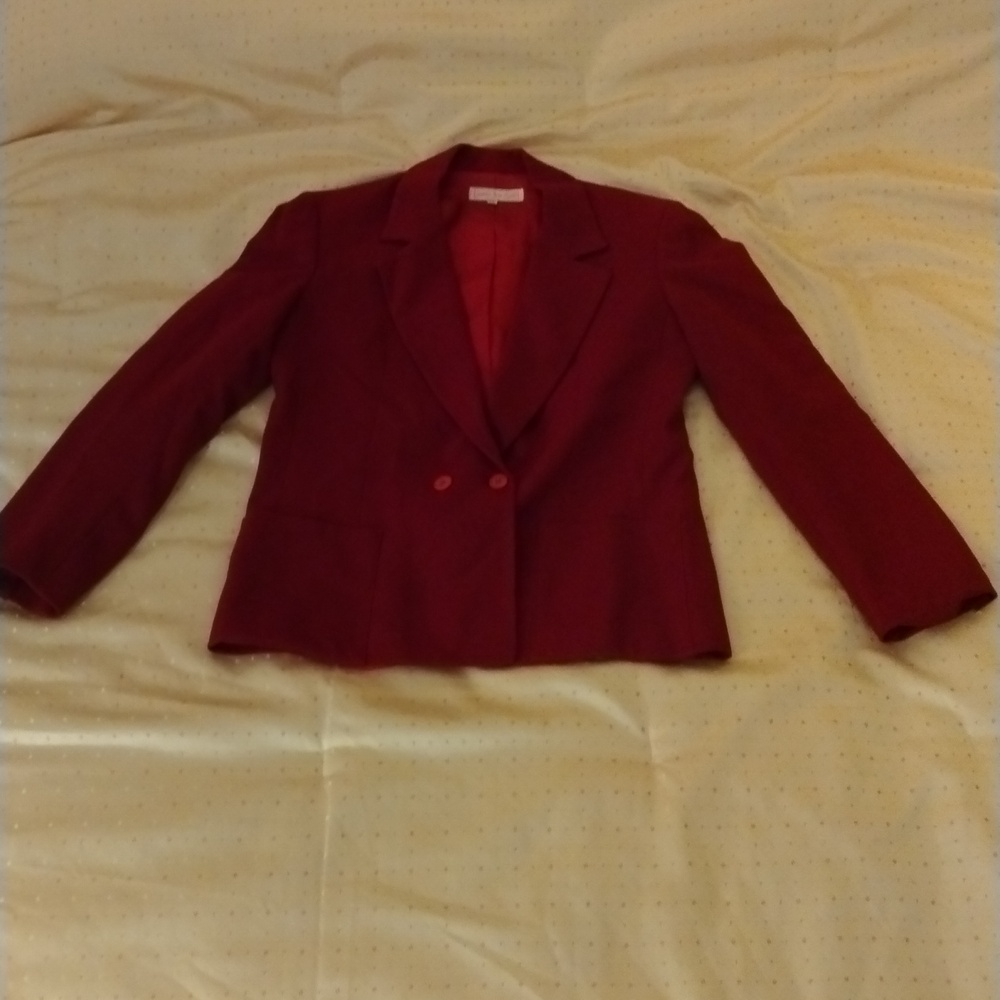Burgendy Suit Jacket